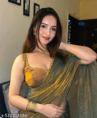 Shirodhari Solid/Plain Bollywood Chiffon Saree(Gold)