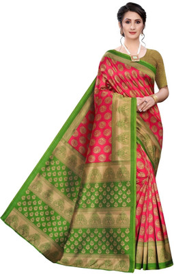 Moda Rapido Printed Bollywood Georgette Saree(Red)