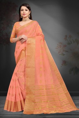 LADY SHOPI Woven Banarasi Pure Silk Saree(Multicolor)
