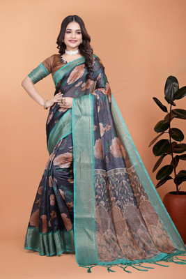 Hasti Woven Assam Silk Silk Blend Saree(Multicolor)