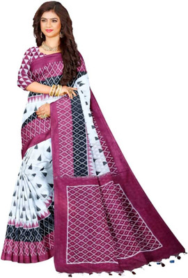 PRIYASAREE Self Design Handloom Cotton Blend Saree(Multicolor)