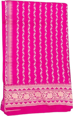 Mithila kashi Creation Woven Banarasi Pure Silk Saree(Pink)