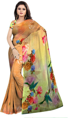 SCFO Digital Print Daily Wear Polyester Saree(Multicolor)