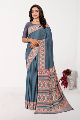 Vimla Printed Bollywood Crepe Saree(Grey)