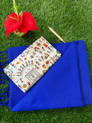 TARAMAACREATION Printed Kalamkari Handloom Pure Cotton Saree(Multicolor)