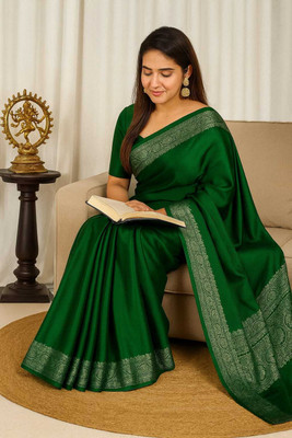 Tilfelle Woven Banarasi Satin Saree(Red)