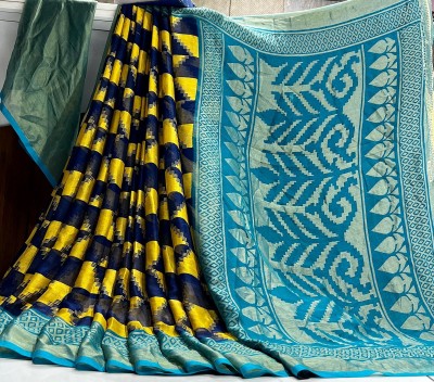Hensi sarees shop Self Design Kasavu Chiffon, Brasso Saree(Dark Blue)