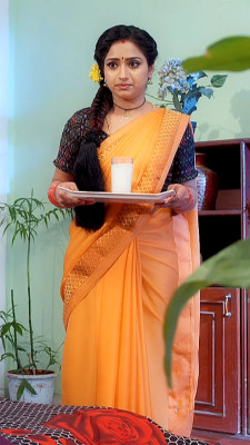 Clemira Embellished Bollywood Georgette Saree(Orange)