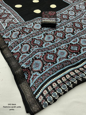 VED CREATION Printed Daily Wear Silk Blend Saree(Multicolor)
