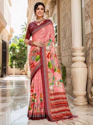 ANOUK Digital Print Bollywood Polyester Saree(Multicolor)
