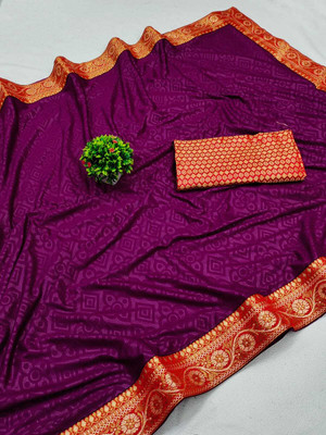 Sachita Embellished Bollywood Chiffon Saree(Red)