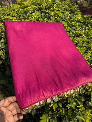 Banaras silk palace Woven Kanjivaram Viscose Rayon Saree(Purple)