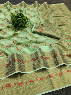 nikchi hub Cotton Silk Printed Blouse Material