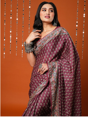 Divastri Embroidered Bollywood Art Silk Saree(Maroon)