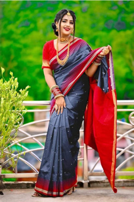 Shadan mart Woven Sambalpuri Art Silk Saree(Multicolor)