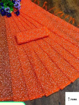 JPBANNA Self Design Daily Wear Net Saree(Multicolor)