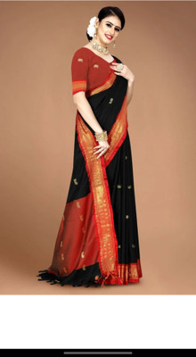 Mortal Textile Animal Print Assam Silk Cotton Silk Saree(Beige)