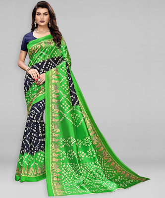 Divastri Solid/Plain Bollywood Georgette Saree(Dark Blue, Green)
