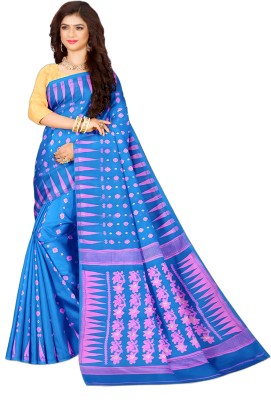 Fagunbou soft dhakai Self Design Jamdani Cotton Silk Saree(Light Blue)