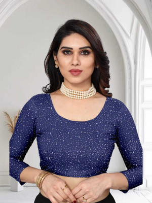 BHAGWATI ART Self Design Bollywood Net Saree(Blue)