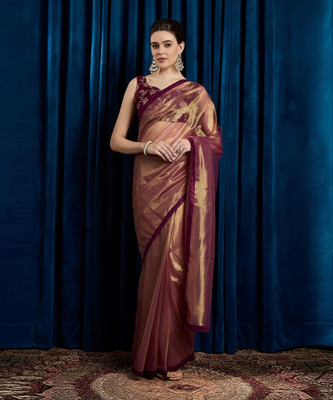Sareemall Embellished Bollywood Net Saree(Maroon)