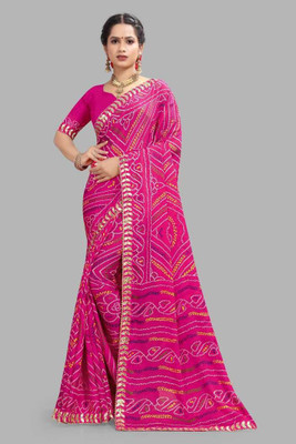 mahalaxmi fab Embellished Bollywood Chiffon Saree(Pink)