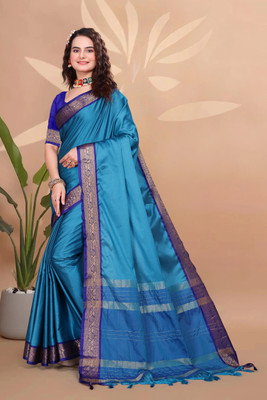 Octa Apparel Woven Paithani Art Silk Saree(Multicolor)