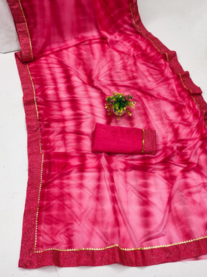 Sachita Digital Print Bollywood Lycra Blend Saree(Red)