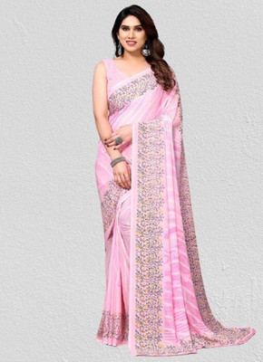 Panchvati NX Printed Bollywood Georgette Saree(Pink)
