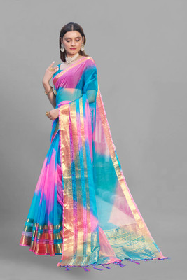 Aarunika SBT Digital Print Bollywood Art Silk Saree(Multicolor)
