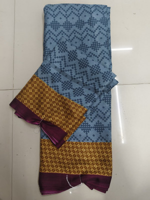 SimSim Trendz Printed Daily Wear Polyester Saree(Multicolor)