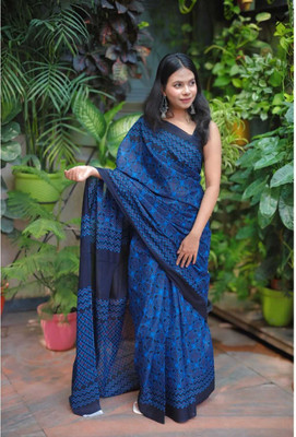 CRAFTWELL Self Design Handloom Pure Cotton Saree(Multicolor)