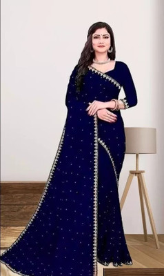 Saadhvi Printed Banarasi Chiffon Saree(Multicolor)