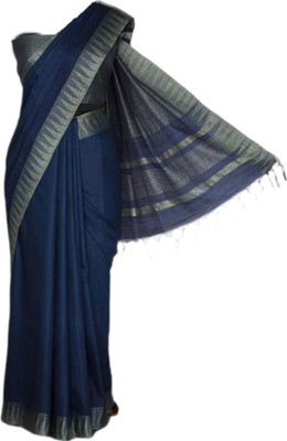 Beauteefy Solid/Plain, Striped, Woven, Temple Border Bhagalpuri Art Silk, Dupion Silk Saree(Pink)