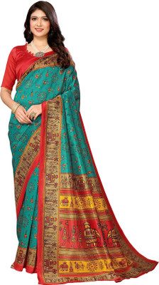 Priyashi Self Design Bollywood Art Silk Saree(Blue)