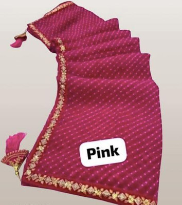 SINGHAL TRADING CO Printed Daily Wear Georgette Saree(Pink)