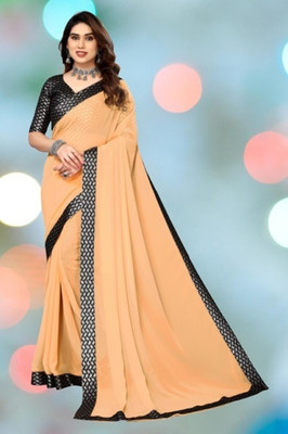NESHVI ENTERPRISE Ombre Bollywood Georgette Saree(Orange)