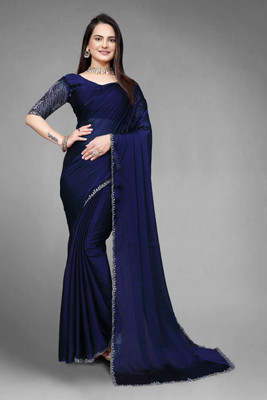 vezas Embroidered Bollywood Chiffon Saree(Multicolor)