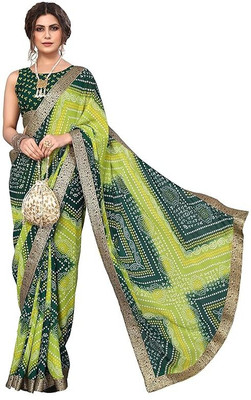 Msaz Creation Solid/Plain Bollywood Cotton Blend Saree(Multicolor)