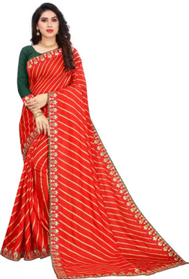 Tejal Creation Woven Bollywood Art Silk Saree(Red)