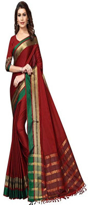 Deepshree Self Design Bollywood Polyester Saree(Multicolor)