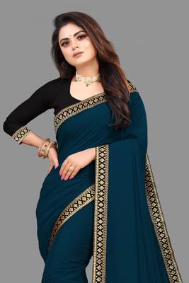 Sangath Embroidered Bollywood Georgette Saree
