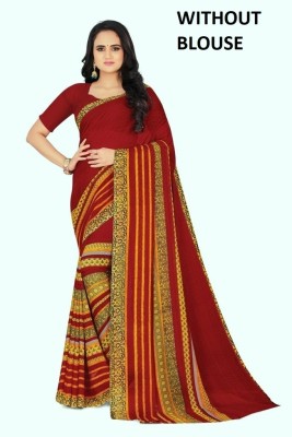 Vimalnath Synthetics Printed Bollywood Georgette Saree(Red)