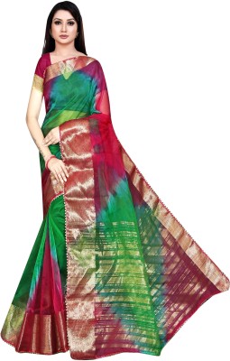 Kedar NX Embellished Bollywood Organza Saree(Multicolor)