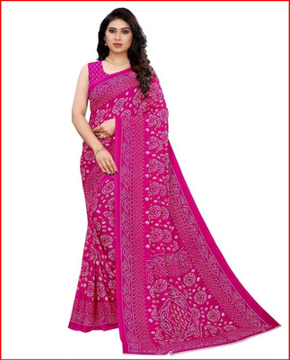 Ravisaindu Self Design Bollywood Georgette Saree(Purple)