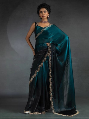 MISHTI ENTERPRISE Embellished Bollywood Chiffon Saree(Maroon)