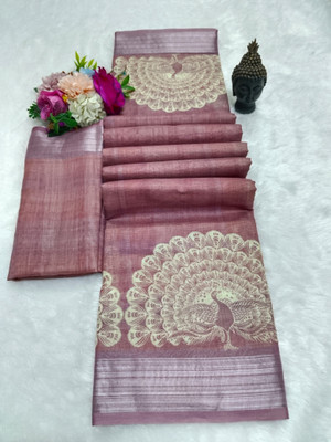 HangerStories Woven Kanjivaram Pure Cotton, Cotton Silk Saree(Multicolor)
