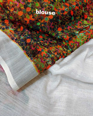 DEVICE of NT Printed Bollywood Chiffon Saree(Multicolor)