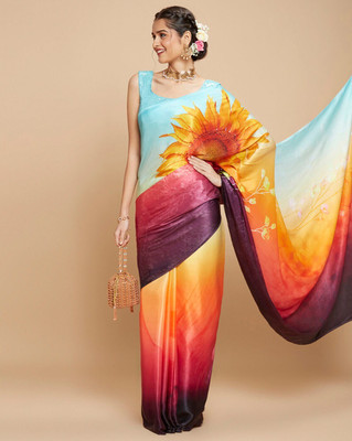 APERA Printed Bollywood Art Silk Saree(Multicolor)