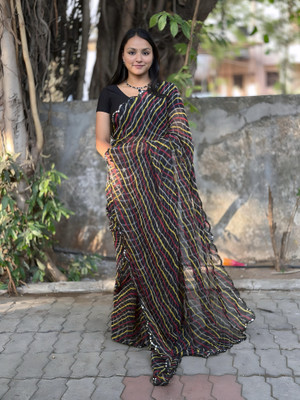 MAHADEV NX Self Design Bollywood Georgette Saree(Multicolor)